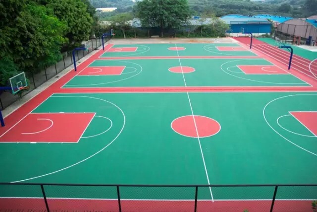 上海硅pu籃球場施工